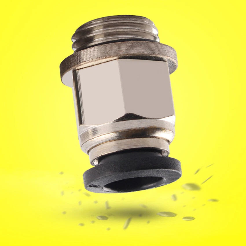 G Male Thread Pneumatic Push-in Straight Fittings — OD 4mm to 12mm Hose