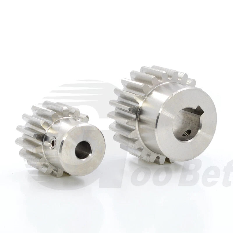 Spur Gear Module 2 Stainless Steel with Hub 12 - 30 Tooth Motor Pinion Precision