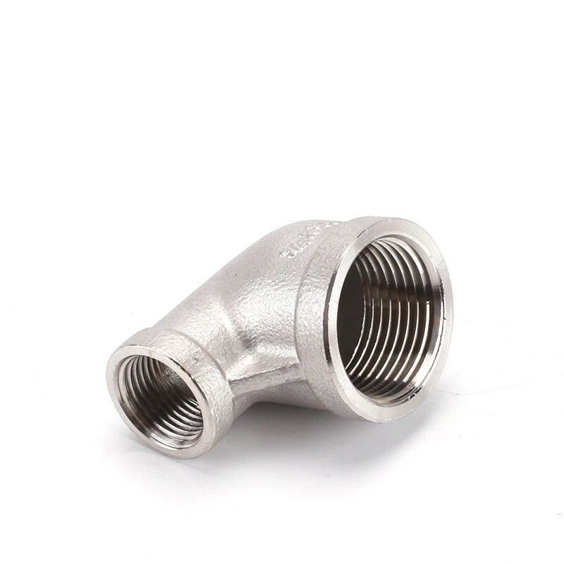 Stainless Steel BSP Reducer 90° Elbow Fittings — 1/8" to 1" Male & Female