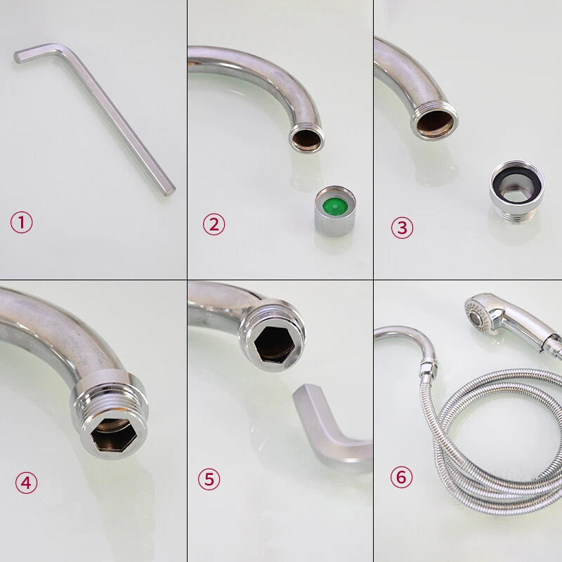 BSP Thread Male to Female Tap Connector Adapter — Kitchen & Garden Hose Fitting