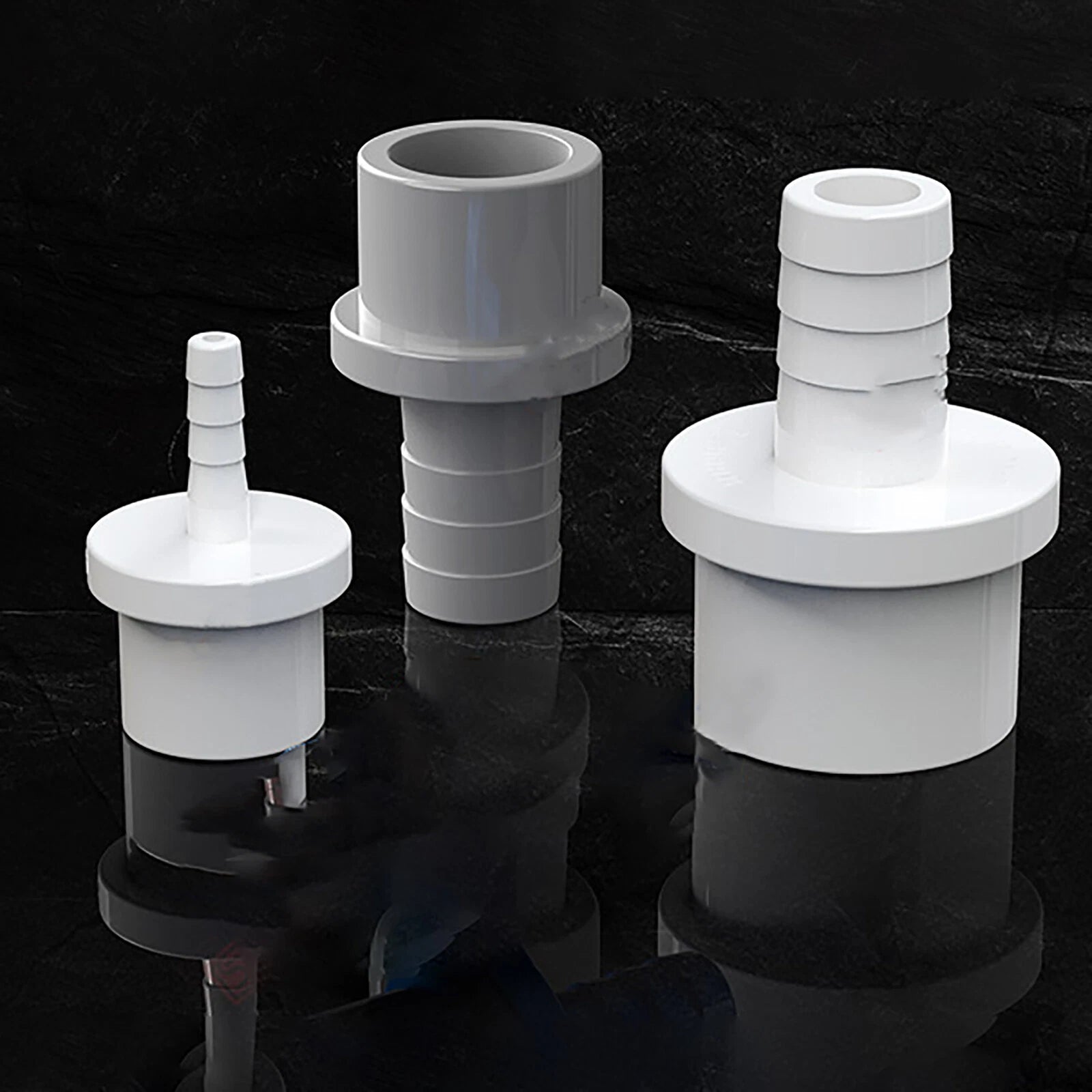 White Grey Pagoda PVC Pipe Connector Fittings 20 25mm Adapter To Hose OD 5~20mm