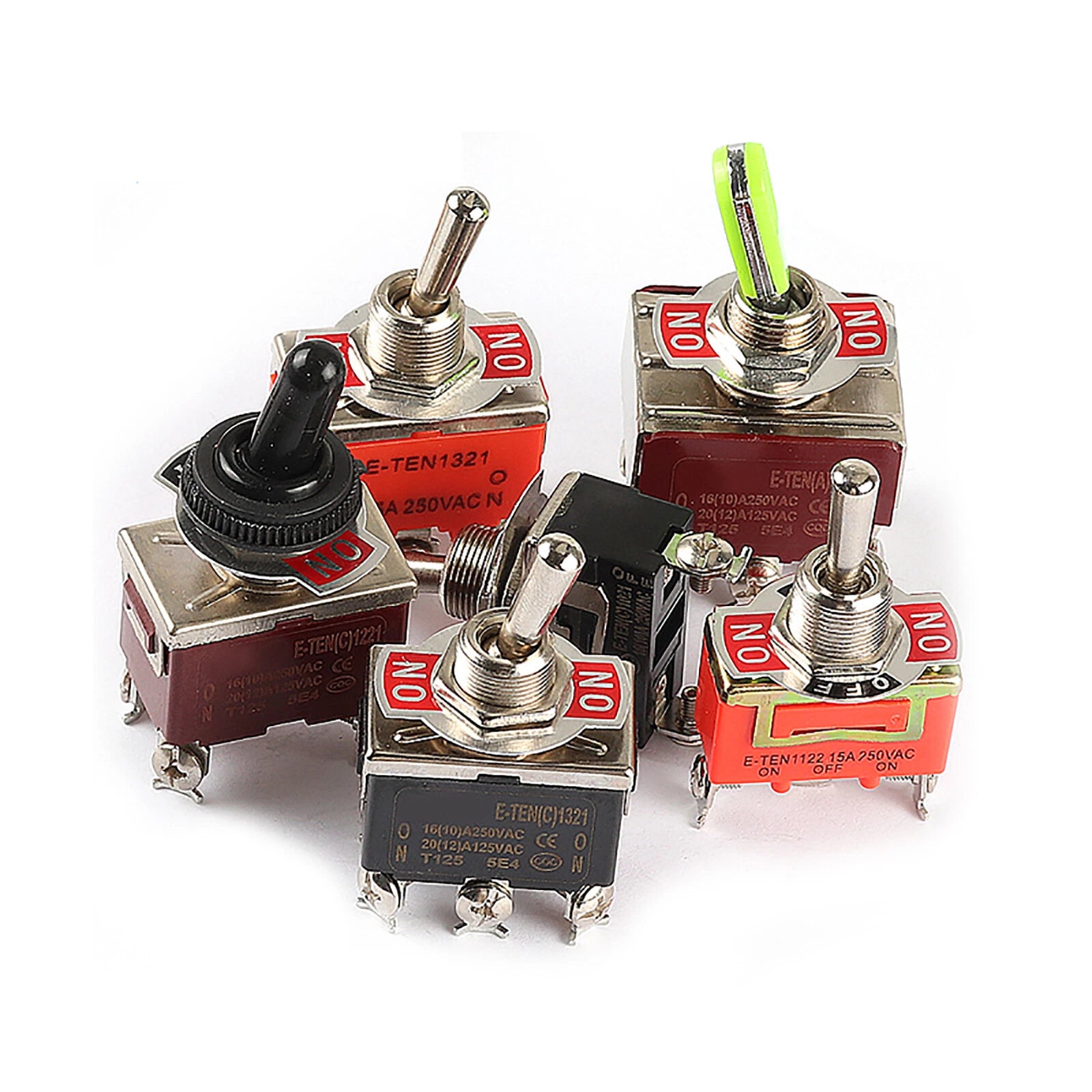 Heavy Duty Toggle Switch — 2 to 12 Position SPST/DPDT, 15A–25A, ON-OFF & ON-OFF-ON