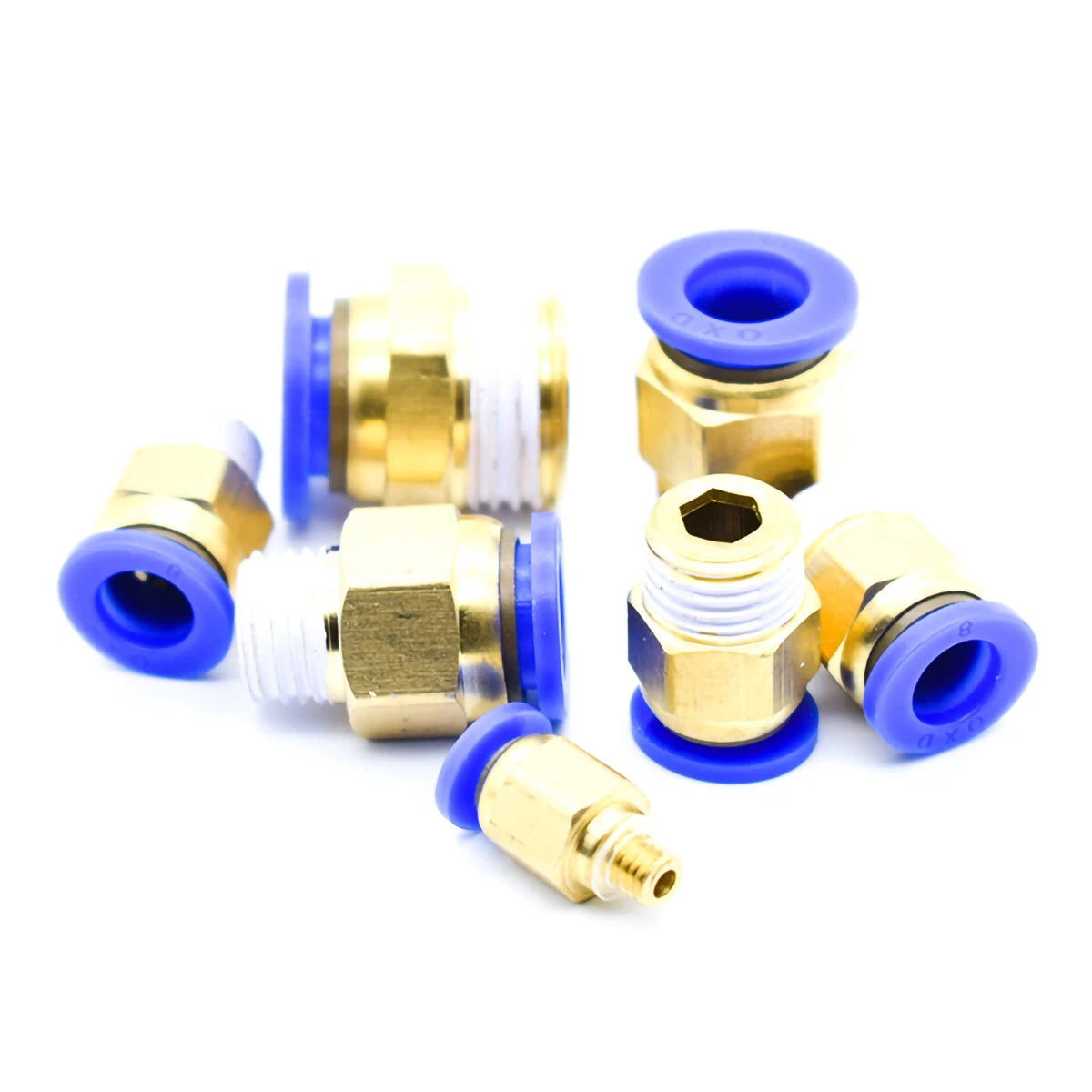 Pneumatic Push-In Fittings — 4mm to 16mm Hose Tube Quick-Release Connectors