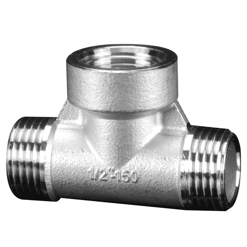 Stainless Steel BSP Tee Fittings 1/2" & 3/4" Male Female Reducer Connector