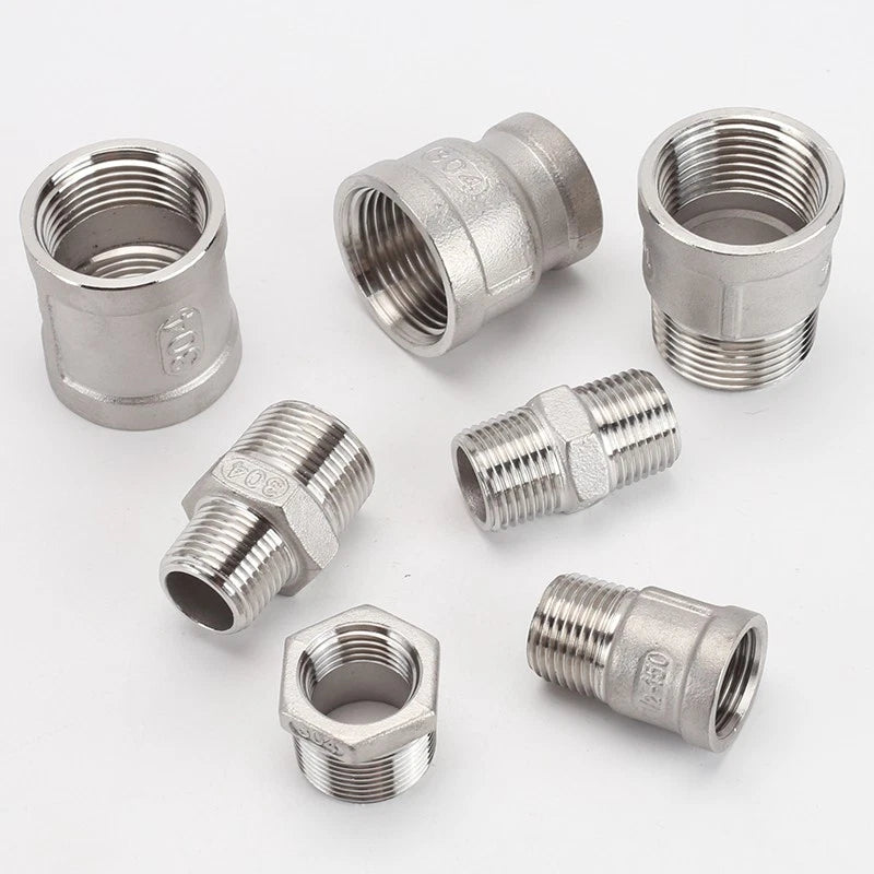 BSP Male Female Thread Connector – Stainless Steel Pipe Fittings (1/2" to 1")