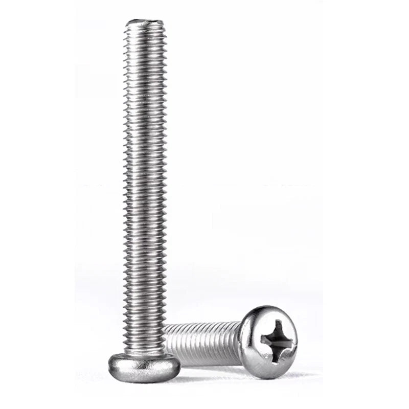 M2.5 Pozi Pan Head Machine Screws A2 Stainless Steel — Multiple Lengths - HomeDIYer