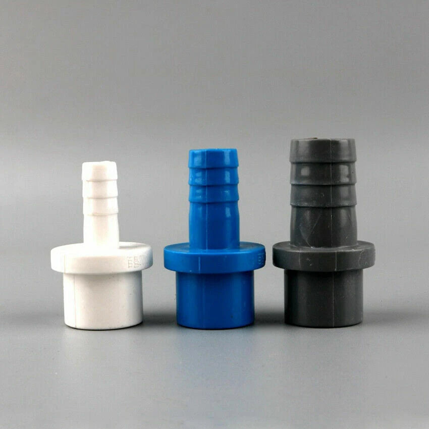 PVC Plastic Pipe Fittings Adapter Connector 20 25mm Sleeve x Hose Nozzle 5-20mm