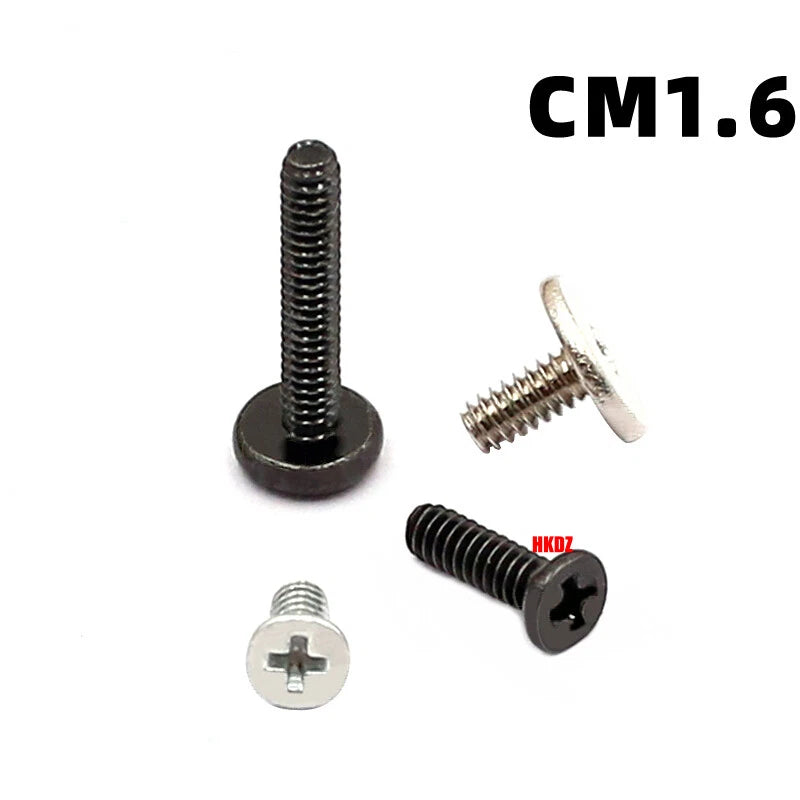 M1.6 M1.7 Phillips Thin Flat Head Machine Screws – Stainless Steel & Zinc Coated