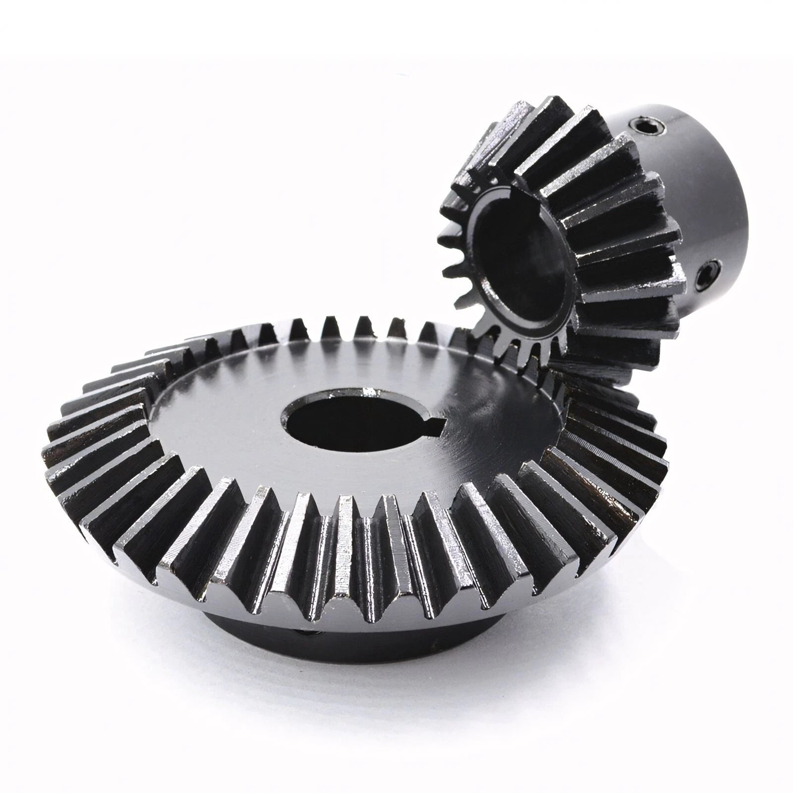 1/1.5/2 Mod 15-40 Tooth 1:2 Metal Motor Bevel Gears 90° Pairing Gear 45# Steel