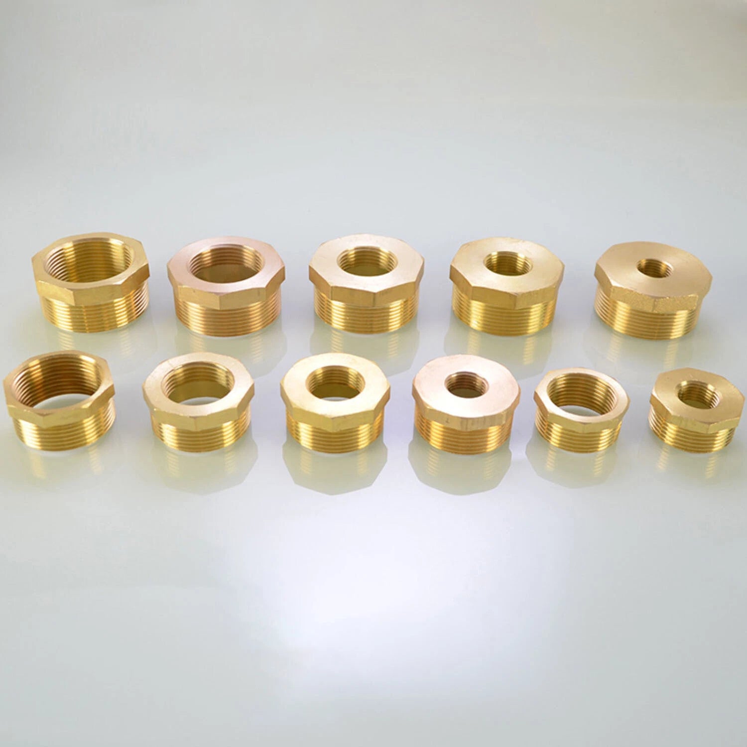 BSP Brass Reducing Hexagon Bush — Male to Female Thread Pipe Fittings