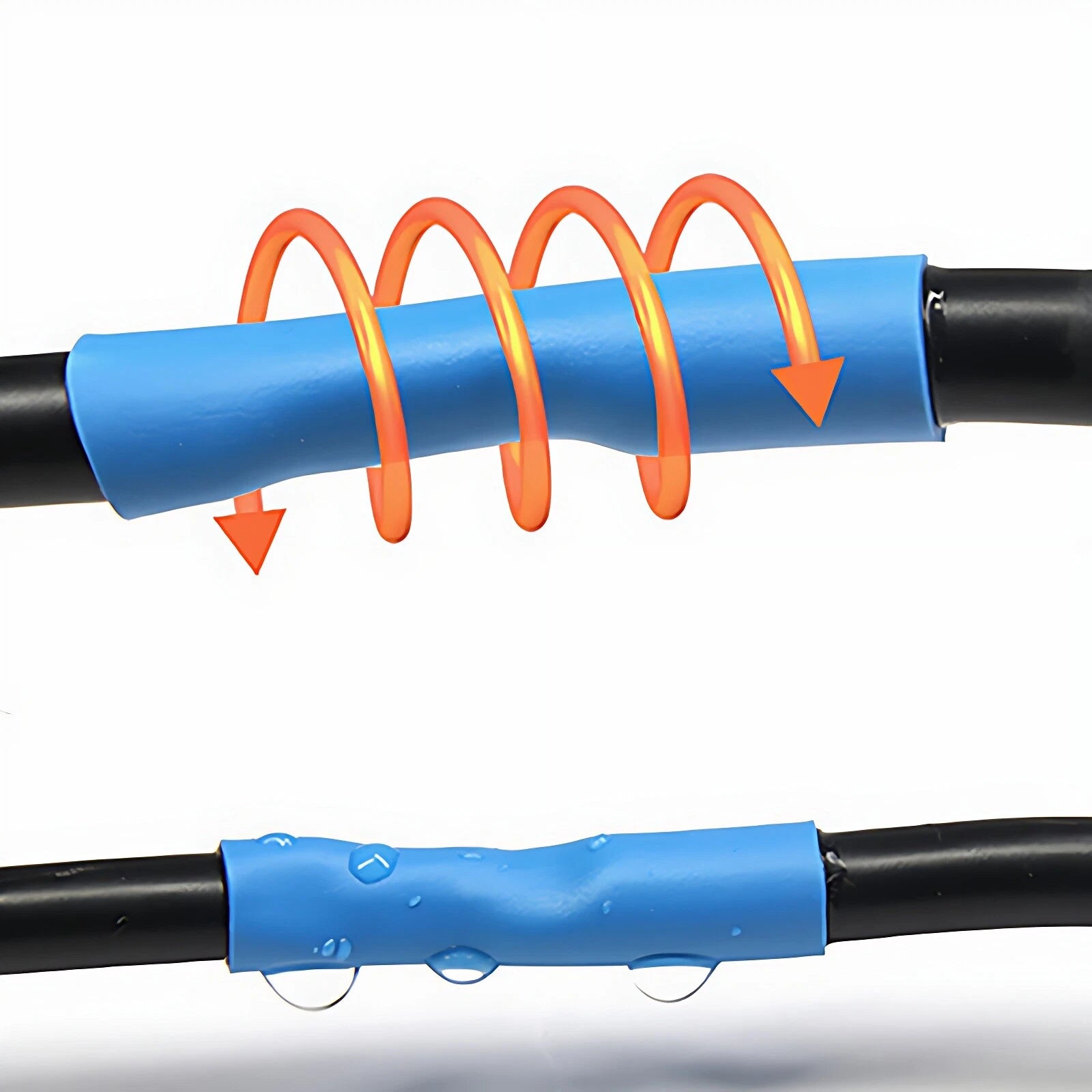 Heat Shrink Tubing Roll — 2:1 & 3:1 Polyolefin, Transparent & Red