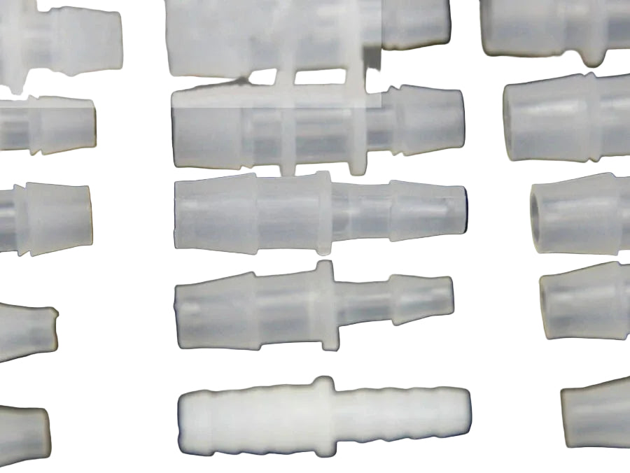 Plastic Straight Barb Hose Connector – Equal & Reducer, Air Fuel Water Pipe Joiner
