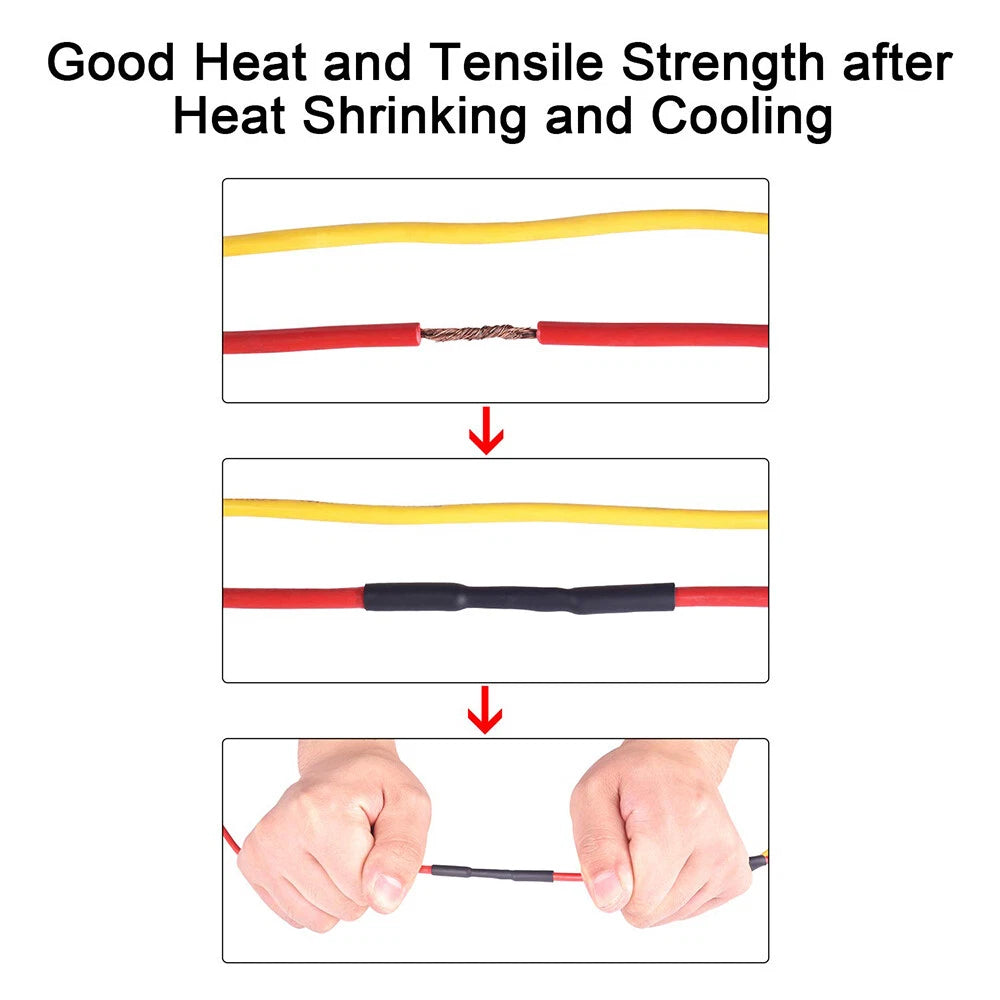 Black 2:1 Heat Shrink Tubing – Electrical Wire Sleeving & Cable Insulation