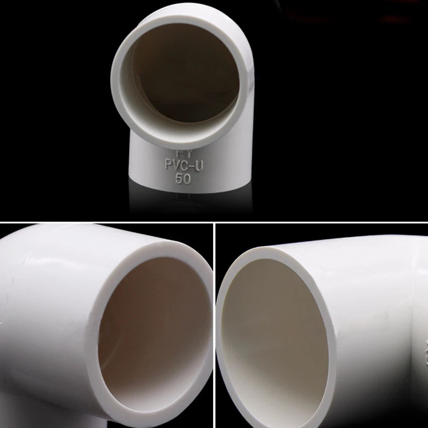 90° Degree Elbow Connectors 1 2" 3 4" 1" 2" 3" 4" PVC Water Supply Pipe Fittings