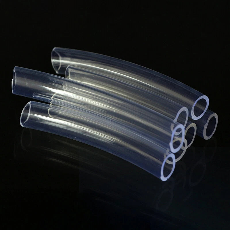 Clear PVC Hose Tube — Food Grade Flexible Plastic Pipe for Aquarium, Water & Air Lines (ID 2–13mm)