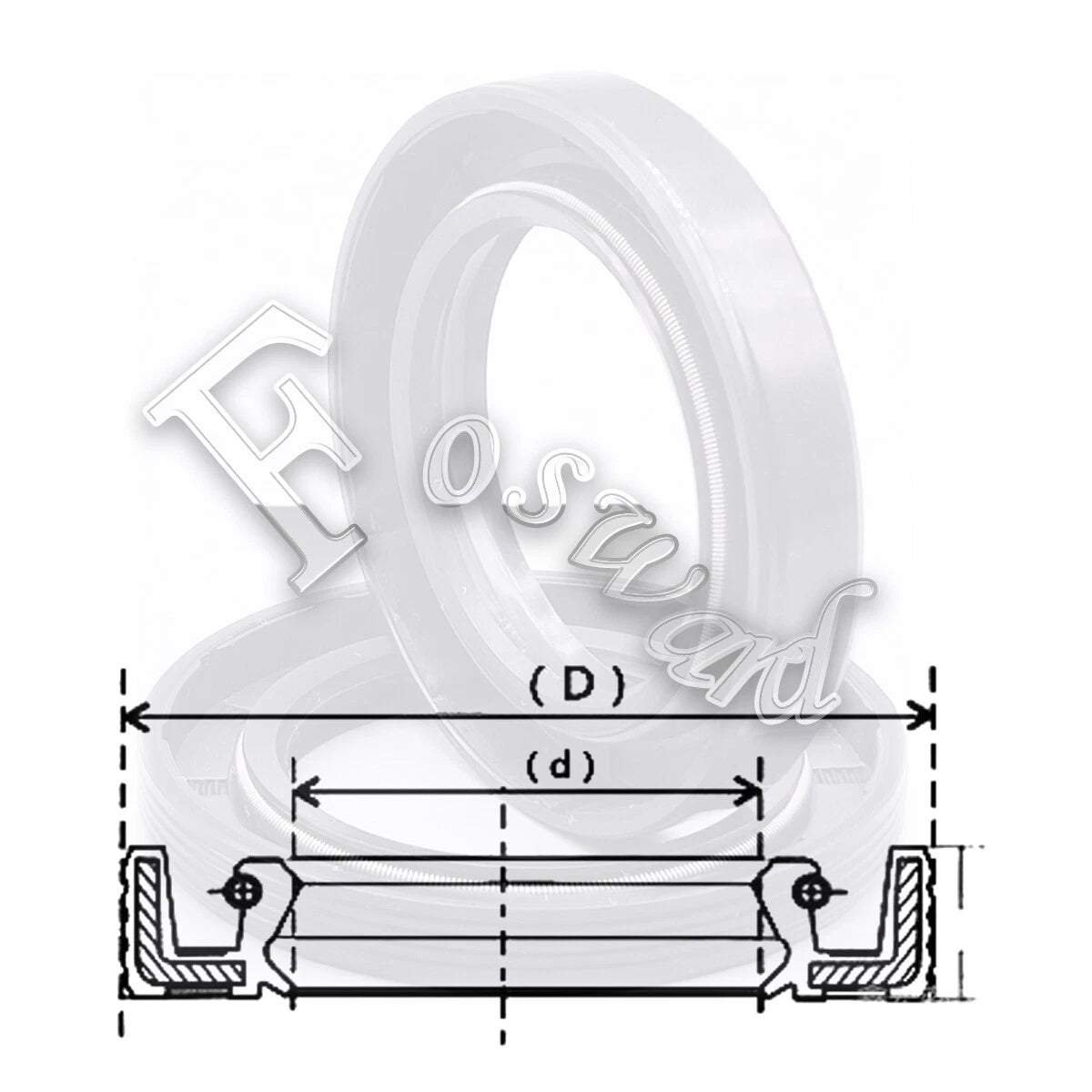 TC/FB/TG4 NBR Skeleton Oil Seals – Shaft & Piston Rod Seal, ID 8–17mm