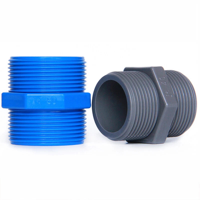 PVC Nipple Bsp Male Threaded Pressure Fittings Pipe Fitting ID 20mm~63mm