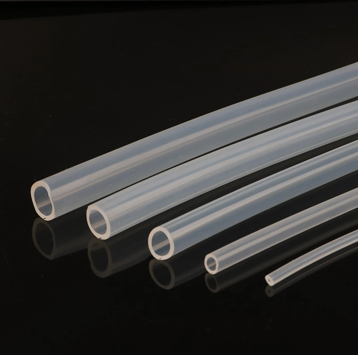 Food Grade Clear Silicone Tube – Beer, Milk & Beverage Hose Pipe (ID×OD)