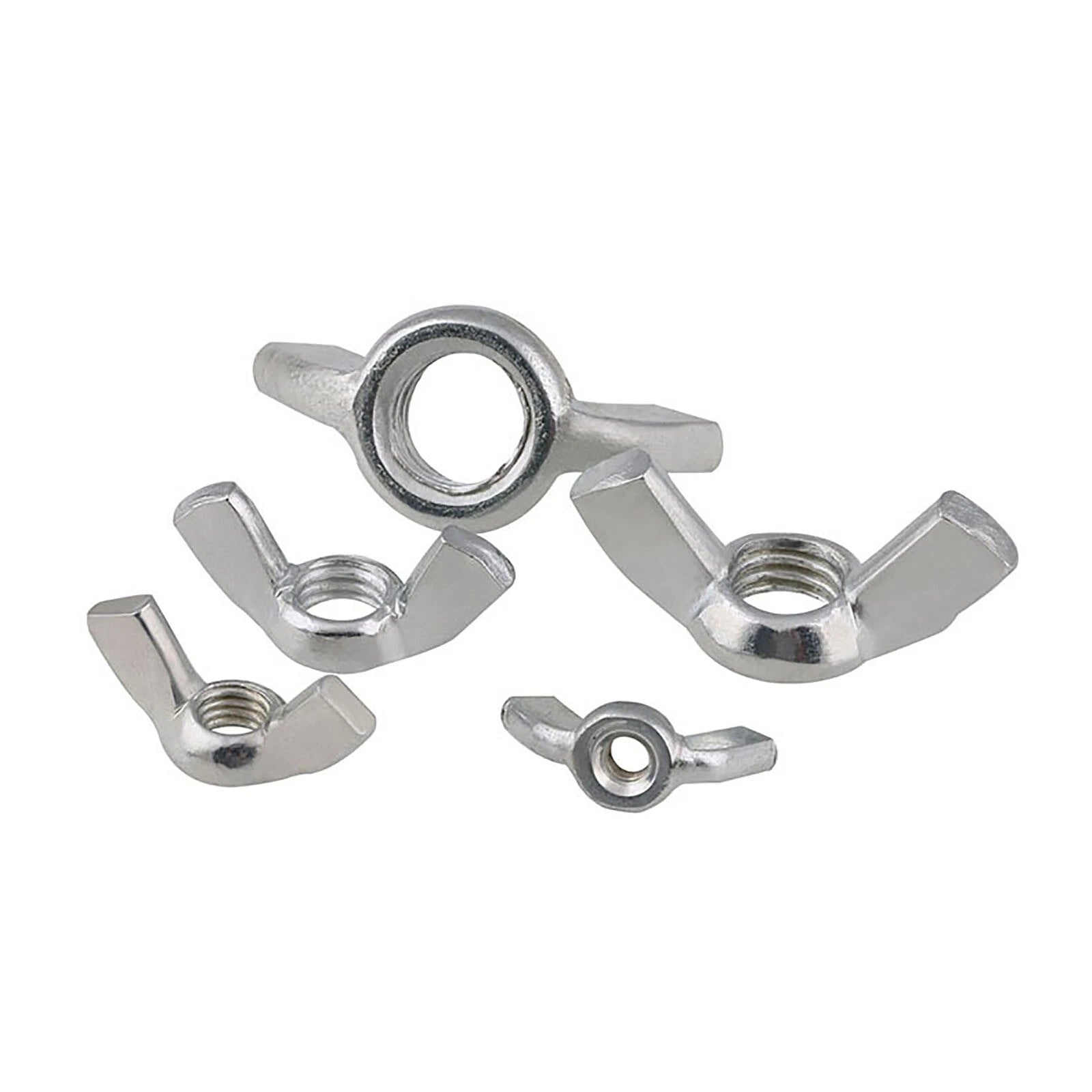 3/16" 1/4" 5/16" 3/8" BSW Bright Zinc Plated Wing Nuts Butterfly Nut Fit Screws