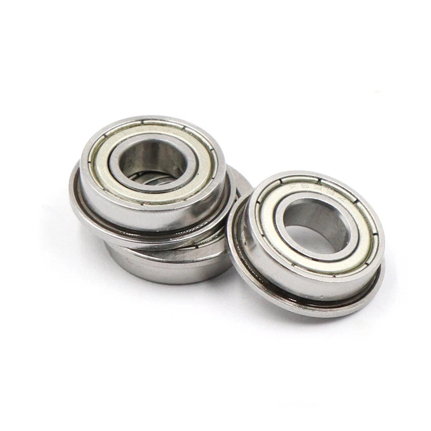 10pcs Miniature Flange Deep Groove Ball Bearings Various Sizes Bearing Steel