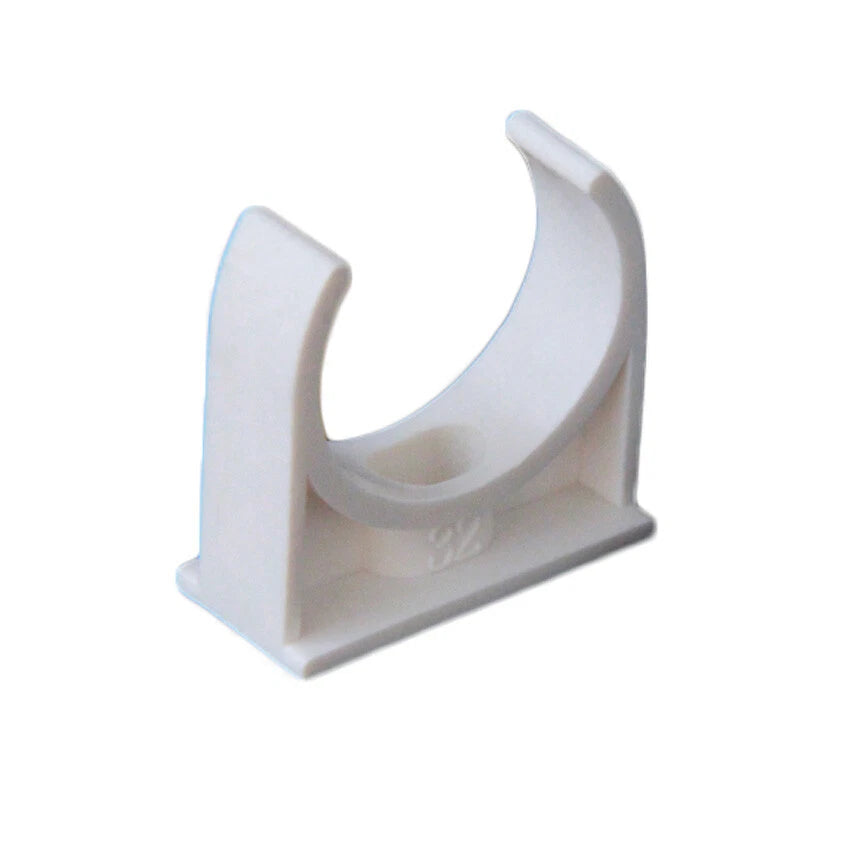 PVC U-Type Pipe Clamp Pipe Clip Tube Holder For 20 25 32 40 50mm Pipe Fittings