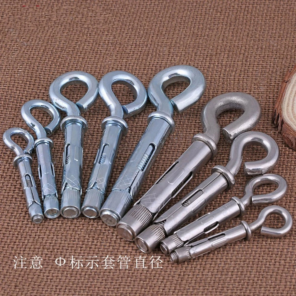 Eye Bolt Sleeve Anchors for Concrete — Zinc-Plated & 304 Stainless Steel