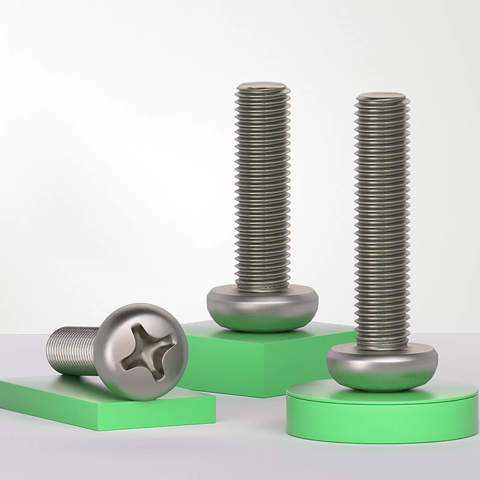 Titanium Phillips Pan Head Machine Screws — TA2/Gr2, M2–M8, Multiple Lengths