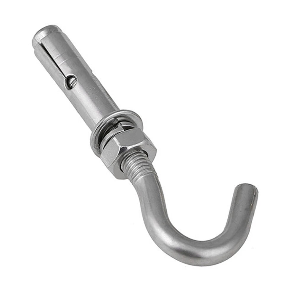 M6 M8 Open Hook Eye Bolt Expansion Anchor — A4 Stainless Steel, Heavy Duty - HomeDIYer