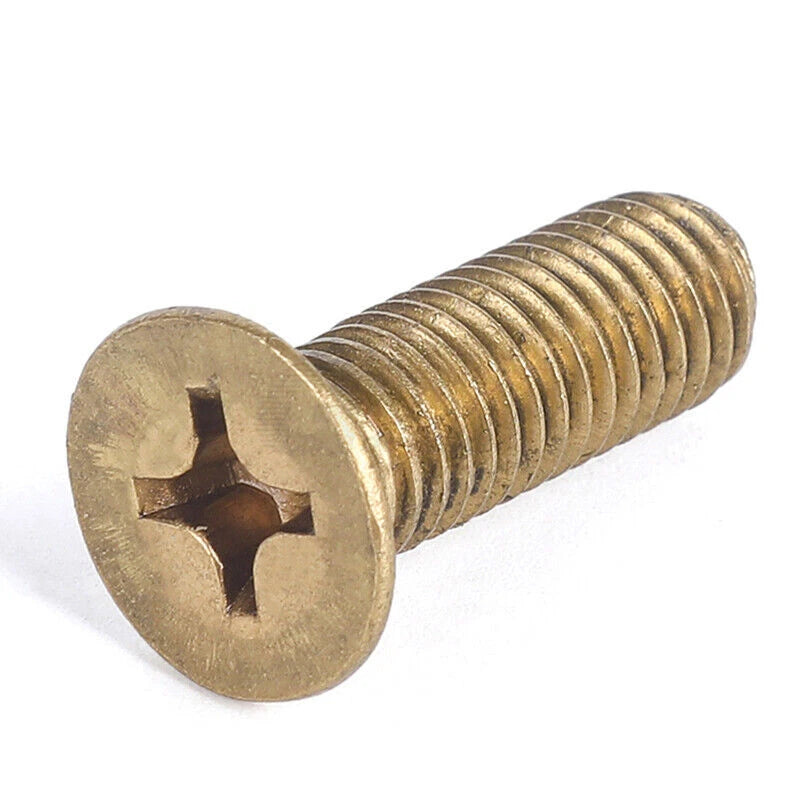 Brass Phillips Countersunk Flat Head Screws M5 M6 M8 Metric Machine Bolts