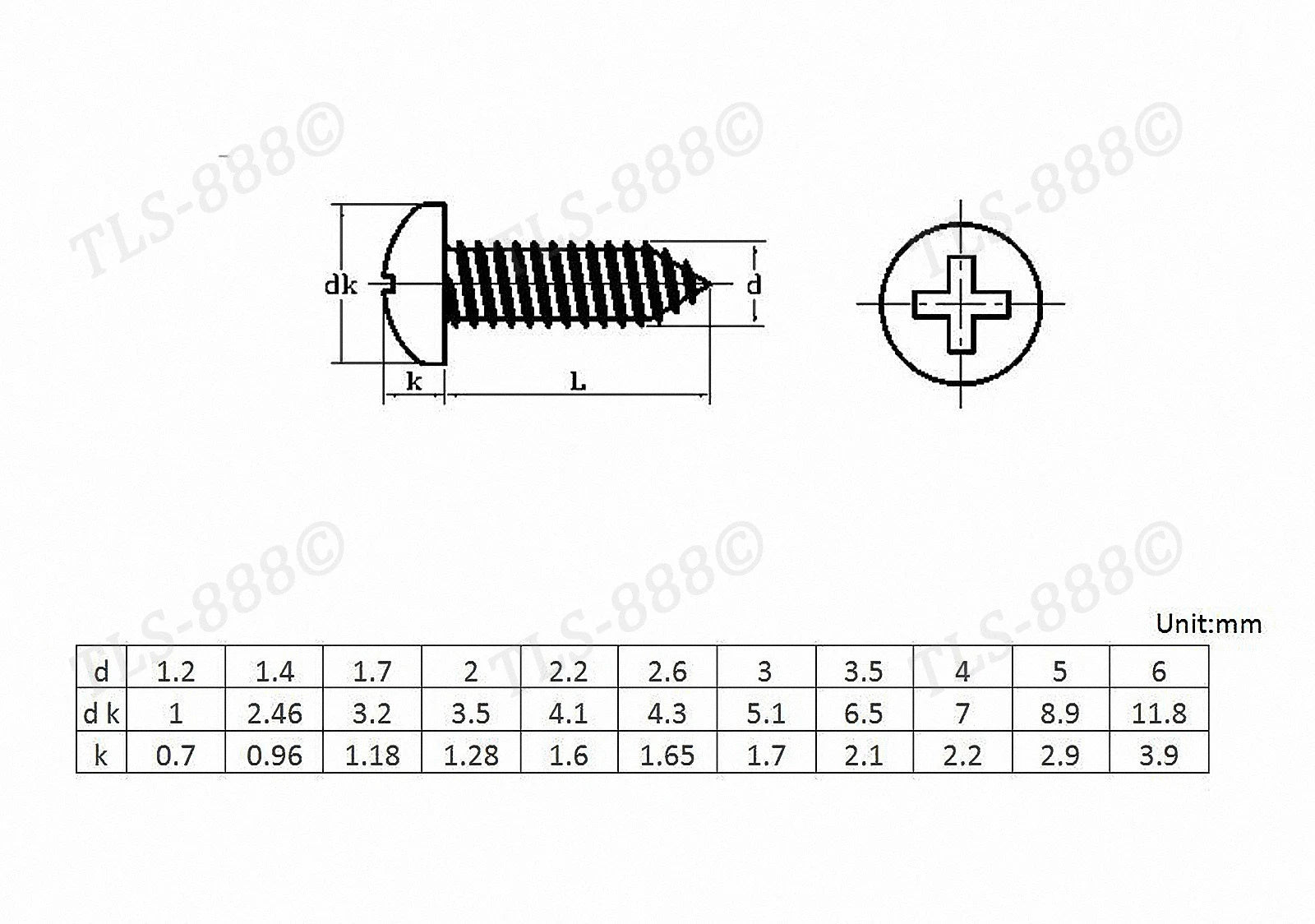 Phillips Pan Head Self Tapping Screws – M1 to M3, Zinc Black Steel