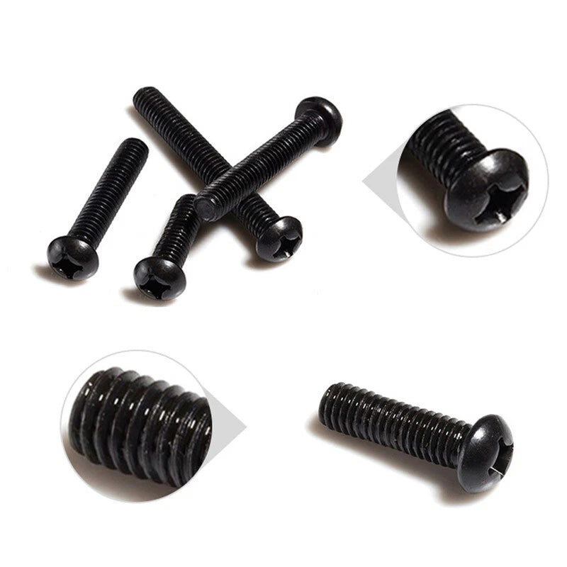 M5 M6 Black Stainless Steel Phillips Pan Head Machine Screws