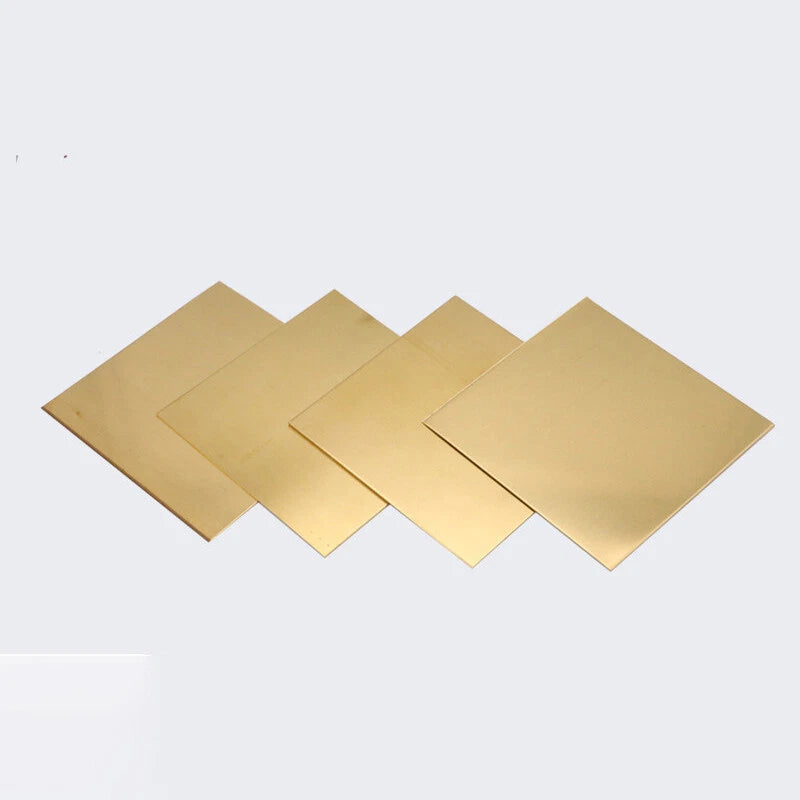 Brass Sheet Plate Guillotine Offcuts - 0.5mm To 6mm - Various Multiple Sizes