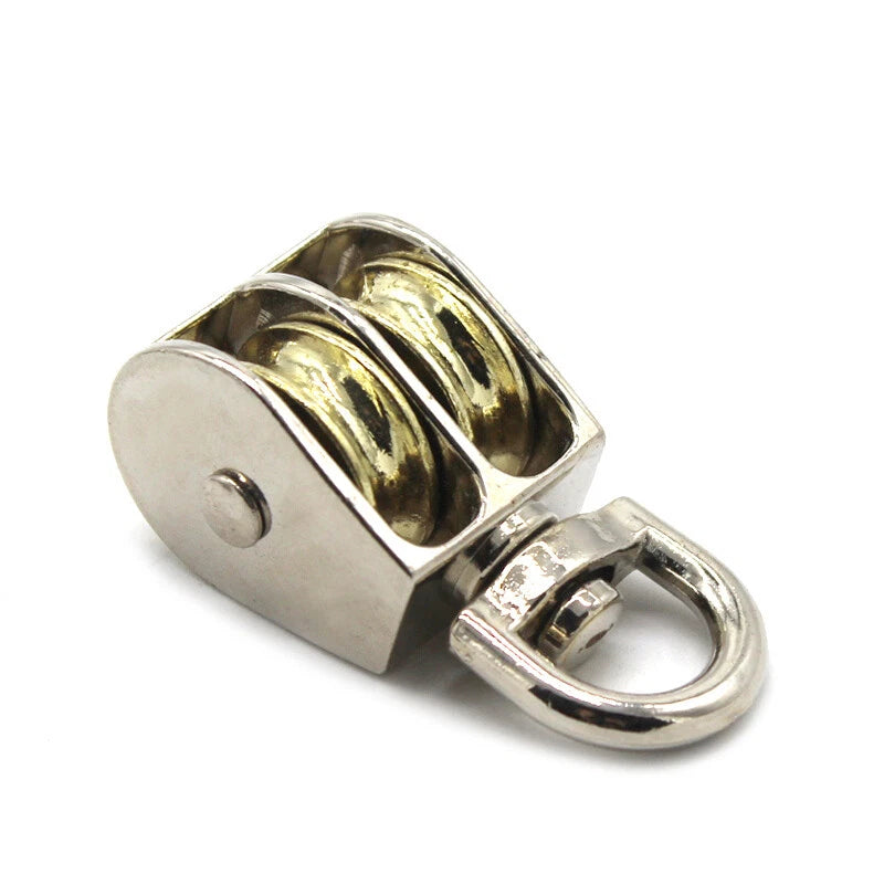 Metal Fixed Swivel Pulley Sheave Rigging Lift Hoist Rope Hanging Lifting Wheel