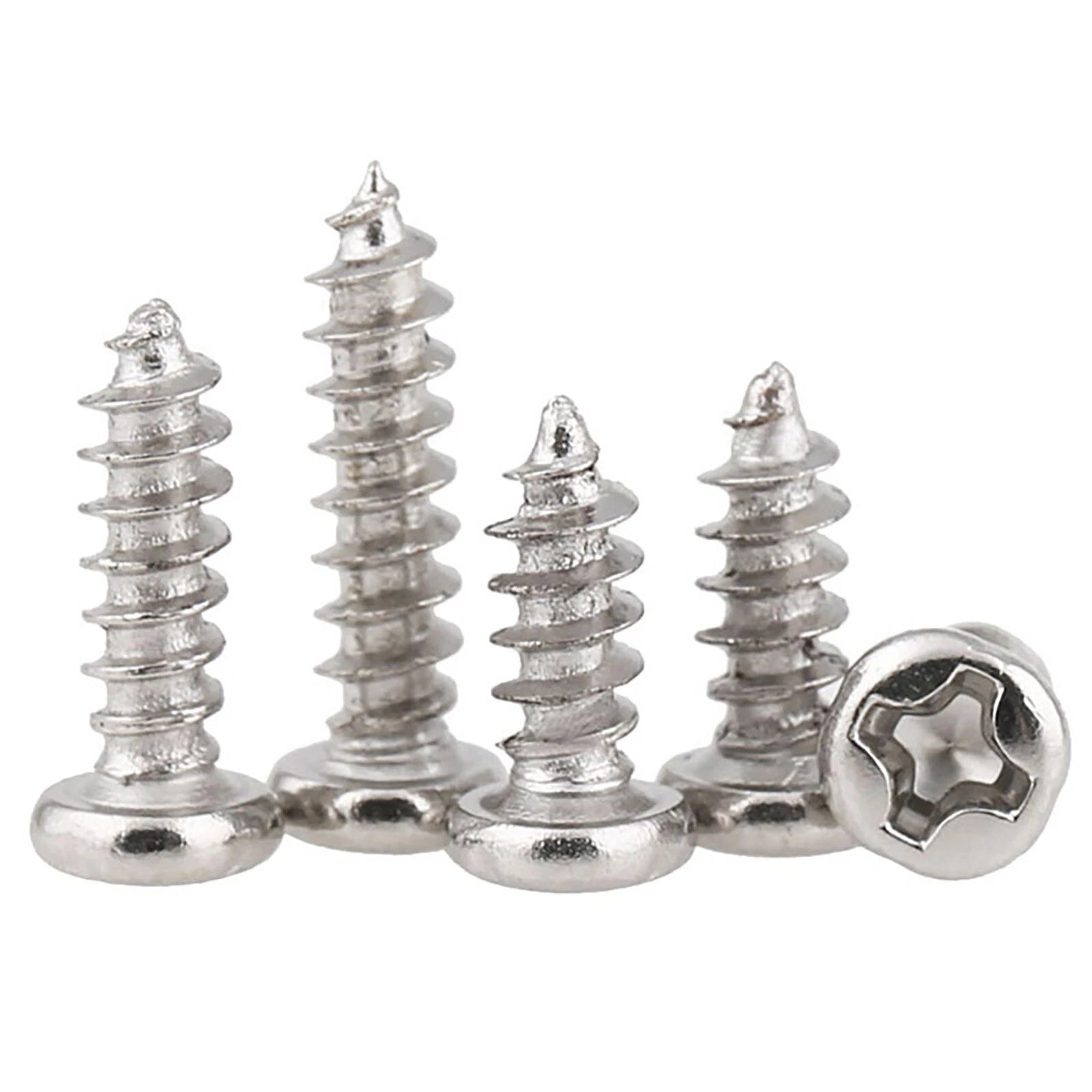 M1 M1.2 M1.4 M1.7 M2 M2.3 M2.6 M3 Pan Head Self Tapping Screws – Nickel Plated Carbon Steel