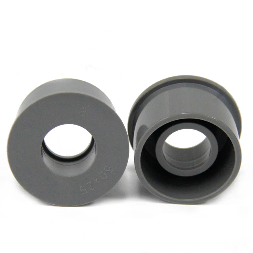 16mm to 75mm PVC Pipe Bushing Fittings Connector Reducing Joints White Blue Gray