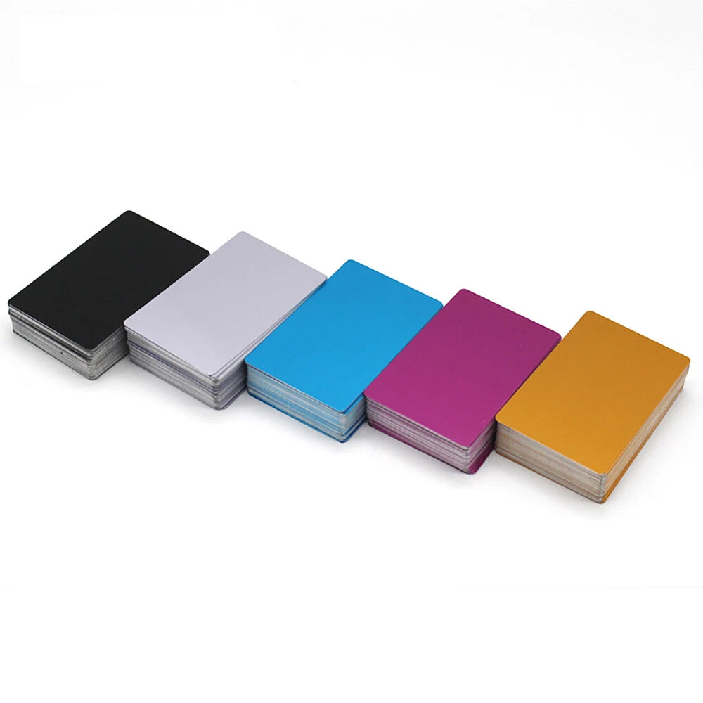 100PCS Colored Aluminum Alloy Sheet Metal Panel 54mm*86mm Color Aluminum Plate