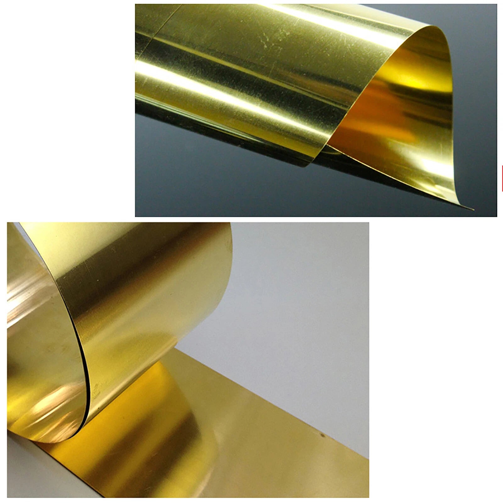 Brass Sheet Roll Metal Foil Plate, 0.1mm - 0.8mm Thick, Various Width and Length