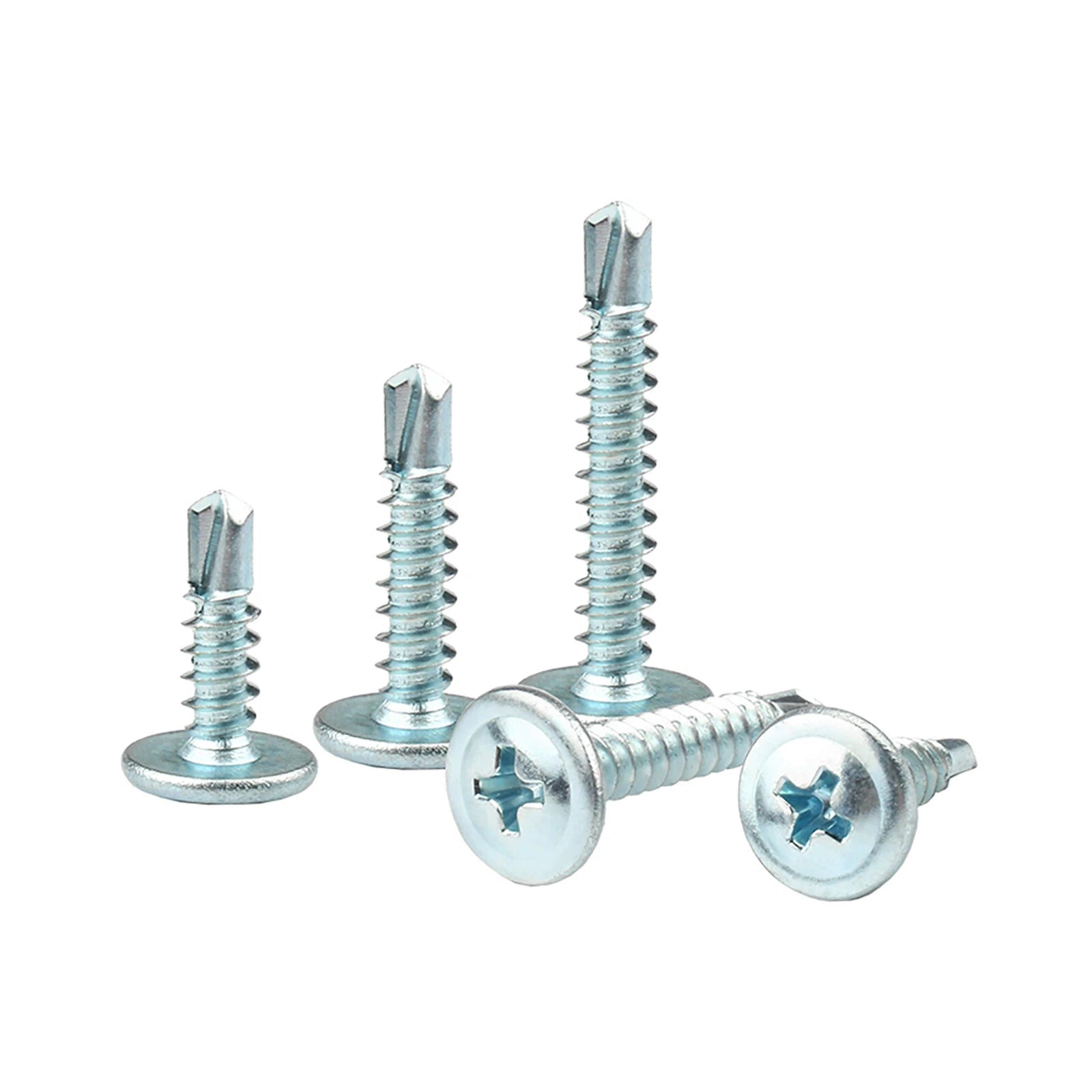 Self Drilling Wafer Head Screws – 304/410 Stainless & Galvanized Steel, M4.2 M4.8