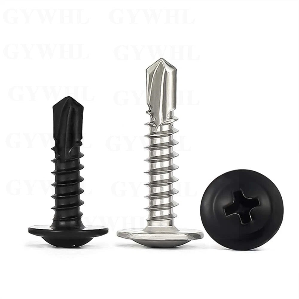 M4.2 M4.8 Self Drilling Wafer Head Screws – Steel & Stainless for Sheet Metal