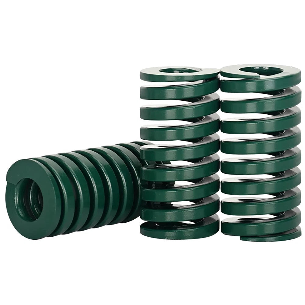 Green Heavy Load Duty Compression Die Spring 8-40mm Outer Dia & Up To 300mm Long