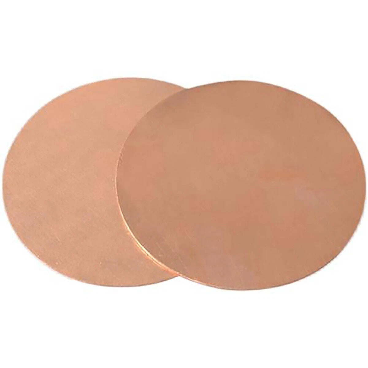 T2 Solid Copper Discs Blanks Metal Round Sheets Dia 10-200mm Thick 0.5mm - 4mm