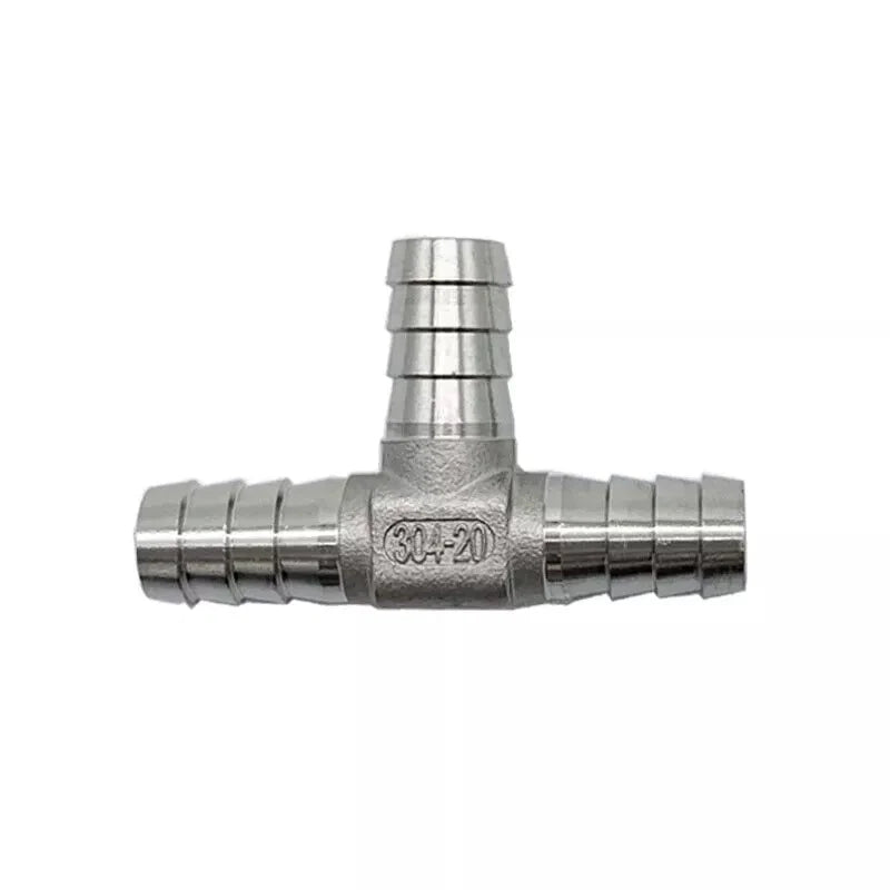 Stainless Steel Barbed Hose Fittings — Straight, L-Shape, T-Shape, Y-Shape & X-Shape Tubing Connectors