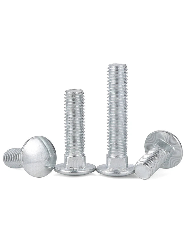 M6 M8 Carriage Bolts Steel Zinc Plated – DIN 603 Cup Head Square Neck Screws