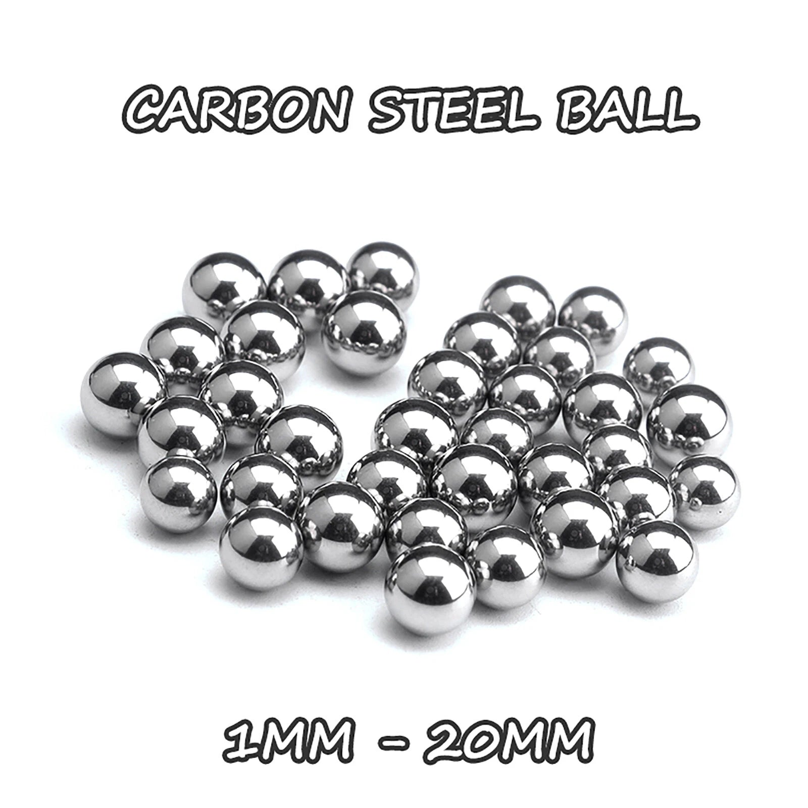 Catapult Slingshot BB Carbon Steel Ball Bearings 1mm 2mm 3mm 4mm 5mm to 20mm