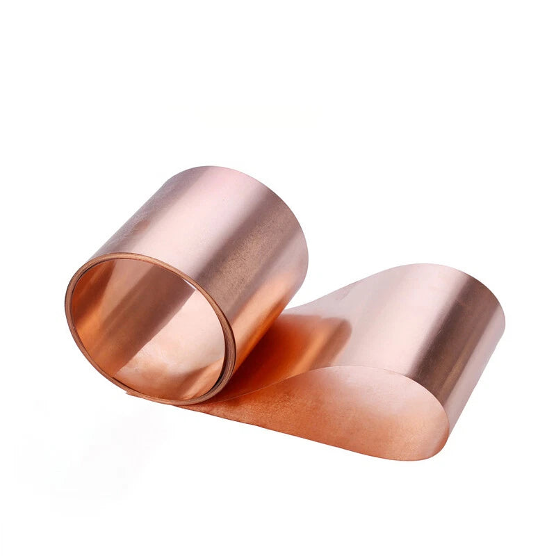 Copper Sheet Strip 0.01-1mm Thick 100/200/300mm Width Flexible Pure Copper Plate