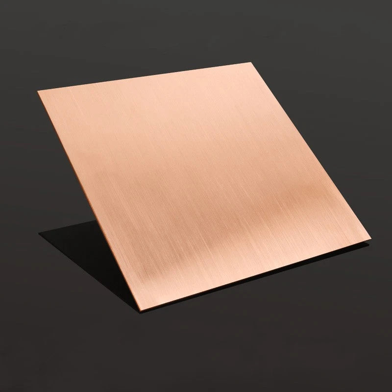 T2 Pure Copper Sheet Metal Plate Thick 0.1mm-0.5mm Laser Cut Conductive Block
