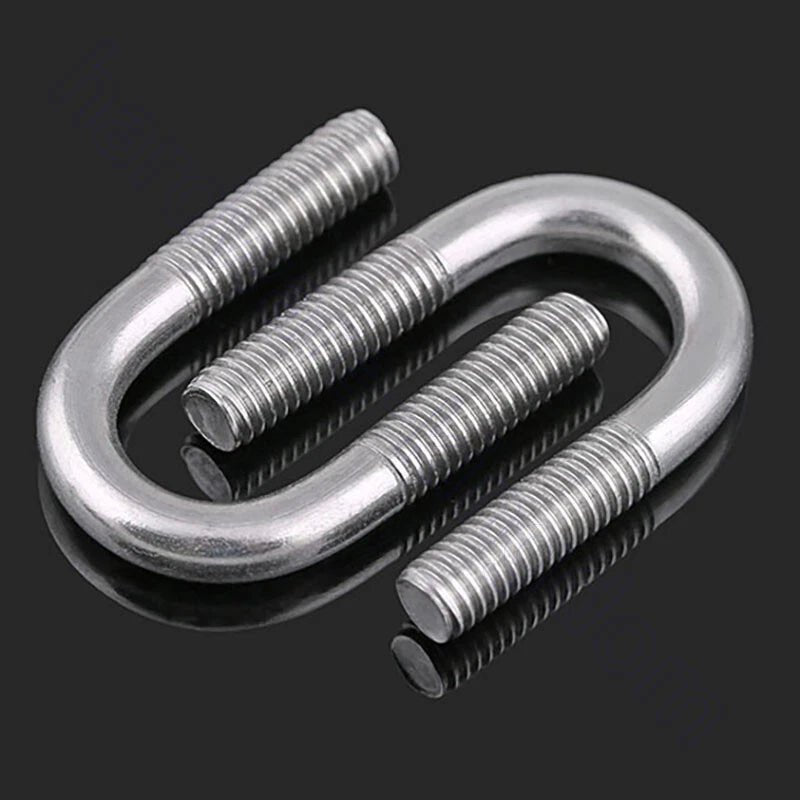 304 Stainless Steel U - Bolts — M6 M8 M10 M12, Pipe Clamp U - Bend Screws with Nuts - HomeDIYer