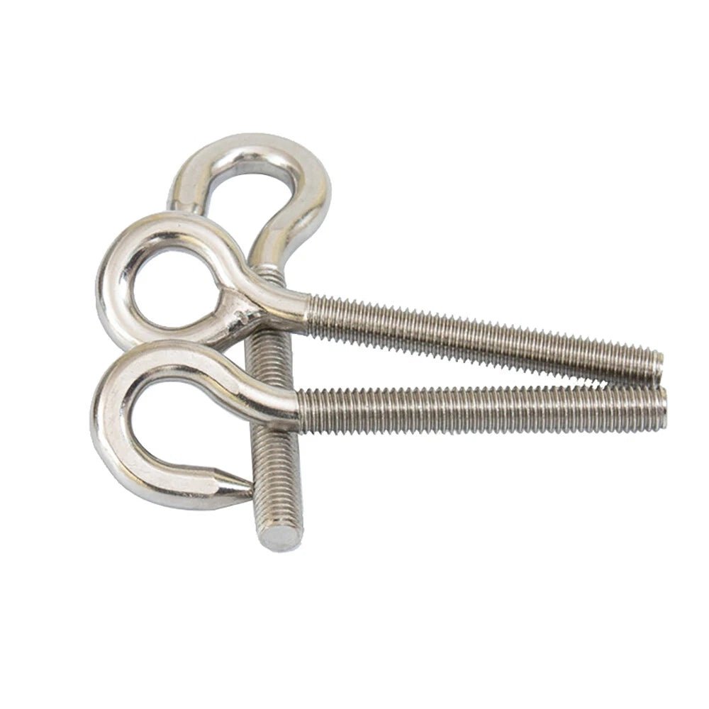 Stainless Steel Eye Bolts & Hook Bolts — Wood Thread, M5–M16, A2 304 - HomeDIYer