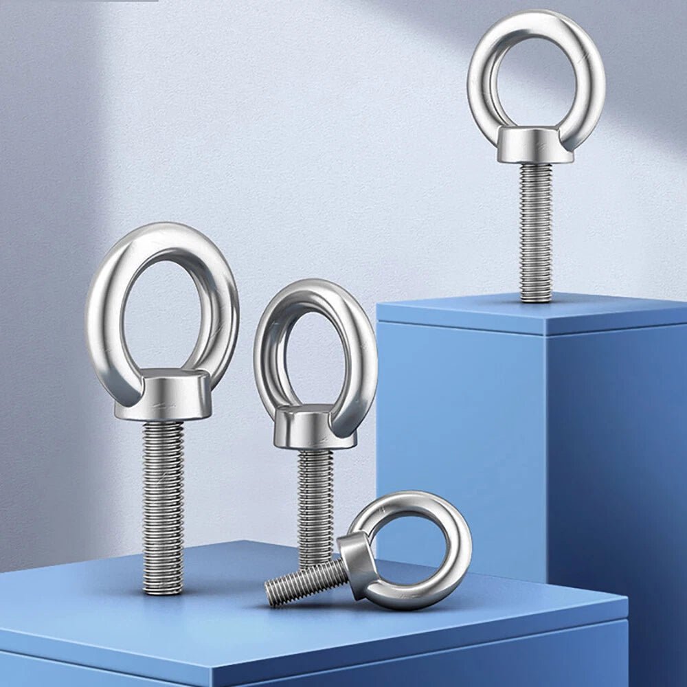 Metric Eye Bolt Screws A2 Stainless Steel — M3 M4 M5 M6 M8 M10 Lifting Ring Bolts - HomeDIYer