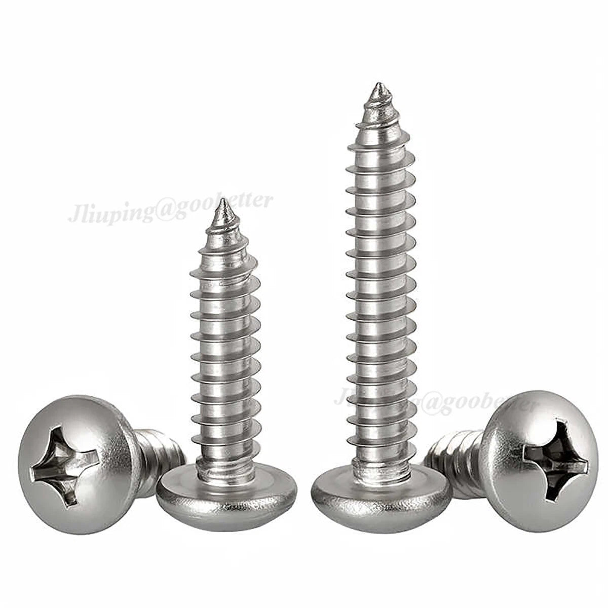 M1–M8 Phillips Pan Head Self Tapping Screws – A2 304 Stainless Steel
